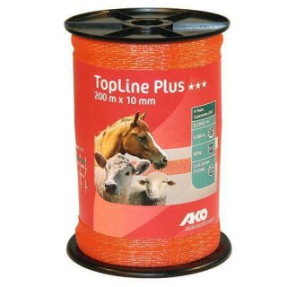 AKO TopLine Plus Weidezaunband 10mm  200m