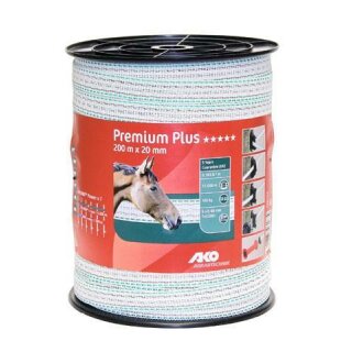 AKO Premium Plus Weidezaunband TriCond 20mm 200m