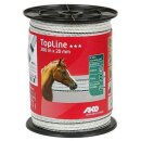 AKO TopLine Weidezaunband 20mm 200m - weiß/petrol