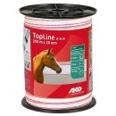 AKO TopLine Weidezaunband 20mm 200m - weiß/petrol