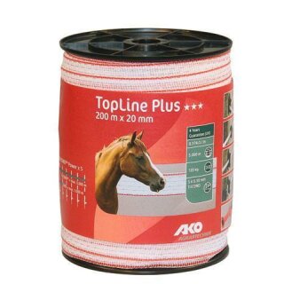 AKO TopLine Plus Weidezaunband 20mm gelb/orange 200m