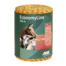AKO EconomyLine Weidezaunlitze - 250m Rolle Bruchlast 90 Kg