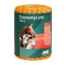 AKO EconomyLine Weidezaunlitze - 250m Rolle Bruchlast 40 Kg