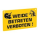 Warnschild - Vorsicht Elektrozaun (zweiseitig bedruckt)