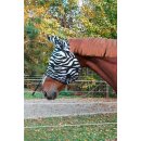 Fliegenschutzmaske Zebra mit Ohrenschutz - Warmblut