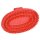 Gummistriegel oval - rot