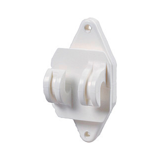 Patura Festzaun-Isolator für Seile und HippoWire - schwarz, 25 Stück pro Beutel