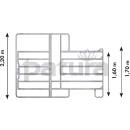 Patura Weidepanel 3,0m - Panel-6 mit Tor und Fressgitter - zzgl. Fracht
