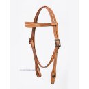 Border Tooled Headstall w./Antique Conco