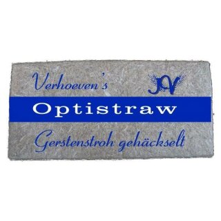 Optistraw Gerstenstroh gehäckselt 1-3cm - 1 Palette = 18 Ballen à 20 Kg - inkl. Lieferung