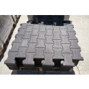 Boxenmatte / Paddockmatte Granulatmatte "Equistone" - wasserdurchlässig - T-Stein-Optik - 1,10x1,10m, 2,5cm stark - rutschhemmend !