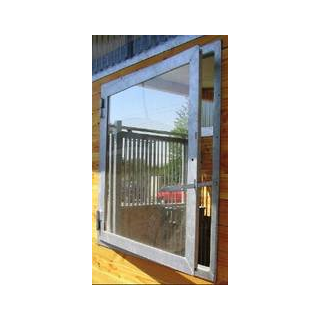 Pferdestall-Drehfenster - Sicherheitsglas - 100x100cm - zzgl. Fracht
