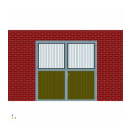 Stalltor "Drehfenster" 4-flüglig - mit...
