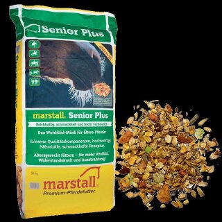 Marstall Senior Plus - Das Wohlfühl-Müsli für ältere Pferde - Pferdefutter - 20 Kg