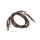 Nylon-Westernzügel - Deluxe Nylon Split Reins, Dark Brown