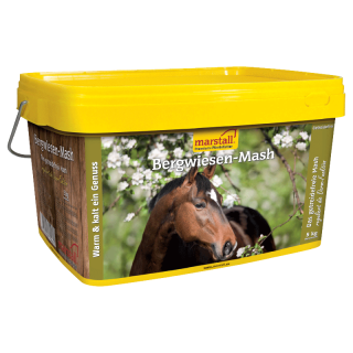 Marstall Bergwiesen-Mash - Das getreidefreie Mash - Pferdefutter 5 Kg Eimer