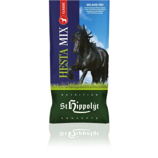 St. Hippolyt - Hesta Mix Classic - Schönes Fell ist kein Zufall - Pferdefutter - 25 Kg