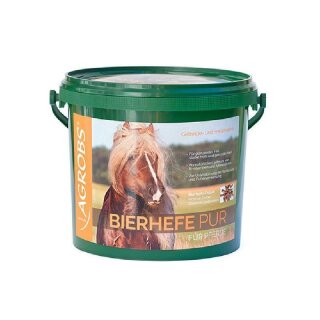 Agrobs - Bierhefe pur - Die getreidefreie und schmackhafte Alternative - Pferdefutter - 3 Kg