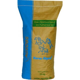 Agrobs - Horse Alpin - Wer arbeitet braucht Kraft - Pferdefutter - 25 Kg