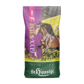St. Hippolyt - Glyx-Wiese - Müsli - Naturbelassenes Müsli - Pferdefutter - 15 Kg