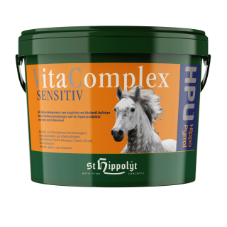 St. Hippolyt - HPU Hippo Pyrrol - Vita Complex Sensitiv - Mineralfutter für Pferde mit PU, HPU oder KPU - Pferdefutter  - 3 Kg