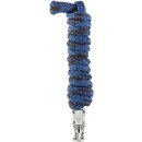 USG Führstrick zweifarbig, 2m lang - mit Panikhaken oder Karabiner hellblau/grau - Karabiner