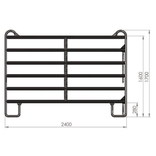 AKO Weidepanel 2,4m - Staffelpreise - ab 1 Stück - inkl. Lieferung