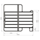 AKO Weidepanel 2,4m mit Tor - Staffelpreise - inkl....