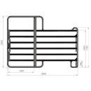 AKO Weidepanel mit Tor 3,0m - ab 1 Stück -  inkl....