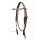 Beaded Headstall Thunderbird Dark oiled - Westerntrense - Kopfstück - mit Perlen verziert