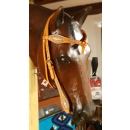 Natural Rawhide Braided Headstall - Westerntrense -...