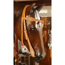 Natural Rawhide Braided Headstall - Westerntrense - Kopfstück