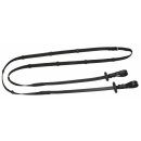 Gummizügel Antislip - gummiert Full - schwarz/braun - 3m lang, 20mm breit