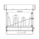 Equifarm´s Viereckraufe mit Palisadenfressgitter - für Pferde / Rinder - Heuraufe - 2x2m - inkl. Dach - inkl. Dachkantenschutz