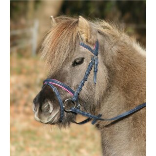 Trensenzaum für die Zwerge - UNICORN -  nachtblau/azalee