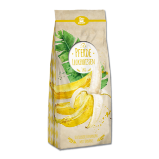 Derby Leckerwürfel - Leckerli - Belohnungswürfel - Pferdeleckerli - 1 Kg Beutel Banane