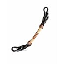 Kinnriemen Curbstrap Rawhide Braided Dark