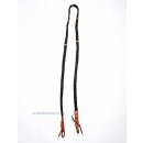Flat Roping Reins - schwarz/braun