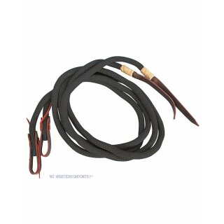 Nylon-Westernzügel - Deluxe Nylon Split Reins, Schwarz