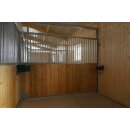 EQUI- Viva Easy Clean Standard Trennwand - herausziehbar - Pferdeboxentrennwand Holz/Gitter