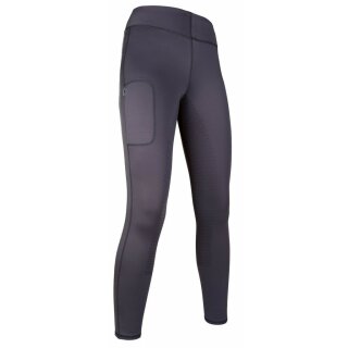 Reitleggings - MONDIALE - Reithose - Legging - blau/grau - Silikon-Vollbesatz