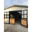 Flügeltor - Stalltor - 4-flüglig - mit Sprossenfenster - mit Sicherheitsglas  - 3x3m