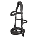 Lederkappzaum - Kappzaum aus Leder - Anatomic - Schwarz VB