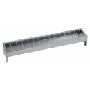 Futterautomat für Hühner / Geflügel - verzinkt 75x10cm