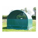 Rundbogen Weidezelt 3,60x3,60 - mit Weidepanel mit Tor