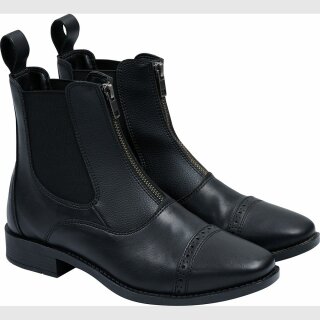 Eldorado Jodhpur Stiefelette - aus veganem Leder - schwarz - mit Reißverschluß