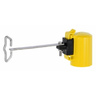 AKO T-Pfosten T-Post Ecklösung Kopfisolator für Band/Seil - 4 St. / Pack schwarz