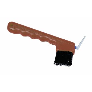 Hufkratzer mit Bürste gelb