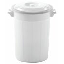 Futtertonne mit Deckel, 100 Ltr, weiß/transparent -...