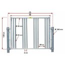 Sicherheits-Pferdefressgitter - 5 Fressplätze - L =...